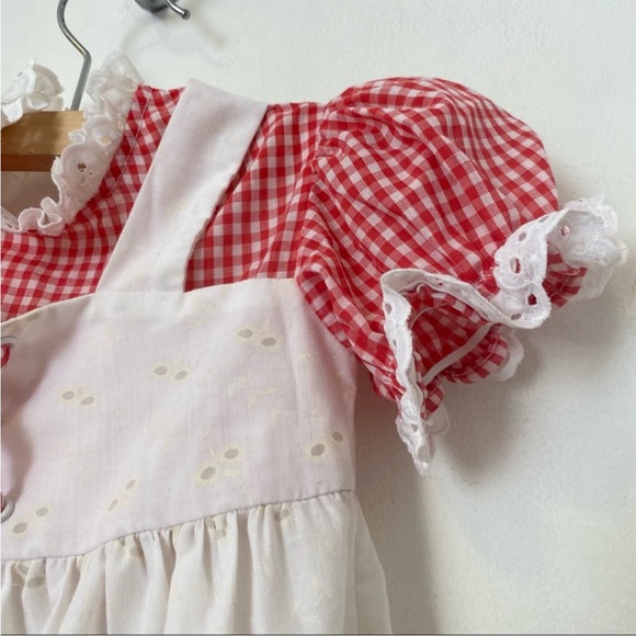 Toddler Vintage Checked Dress - Picture 4 of 5